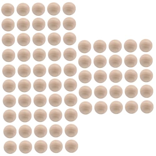 HOMSFOU 3 Sätze Lotus Holzperlen Für Diy Malerei Und Basteln Natürliche Unbehandelte Bastelperlen Für Schmuckherstellung Und Dekoration 300 Stück * 3 von HOMSFOU