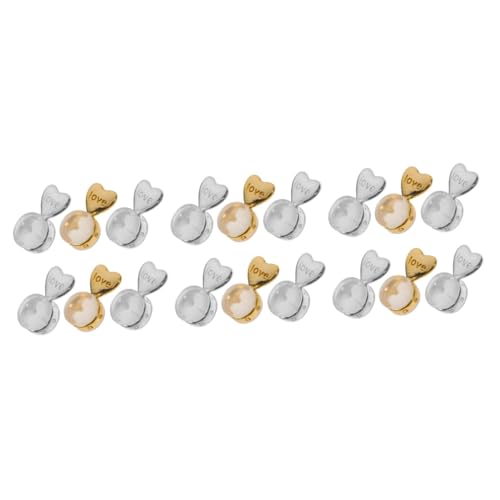 HOMSFOU 3 Sätze Love Ohrring Kleber Plug Ersatz Herz Ohrstecker Klare Ohrstecker Ohrläppchen Verschluss Ohrstecker Ohrstecker Für Ohrstecker Ohrstecker Sicherheitsverschlüsse 6 Stück * 3 von HOMSFOU