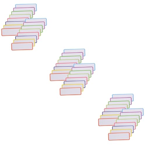 HOMSFOU 3 Sätze Magnetisches Etikett Trocken Abwischbare Magnetetiketten Etiketten Für Whiteboard Reibungslöschbarer Marker Trockener Lösche Magnete Aufkleber 54 Stück * 3 von HOMSFOU