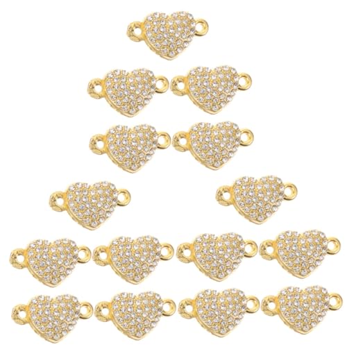 HOMSFOU 3 Sätze Magnetverschluss Für Armband Herz Stecker Schließe Schlüssel Magnetverschlüsse Für Armbänder Schmuck Diy Verschluss Legierung Golden 5 Stücke * 3 von HOMSFOU