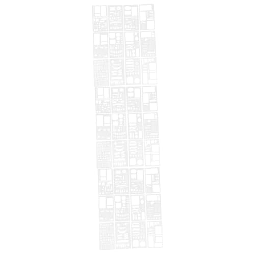 HOMSFOU 3 Sätze Malvorlage Malschablone Geometrische Schablonen Wiederverwendbare Sprühnummern Tagebuchvorlagen Kunstschablonen Zum Malen Basteln Farbtagebuch 12 Stück * 3 von HOMSFOU