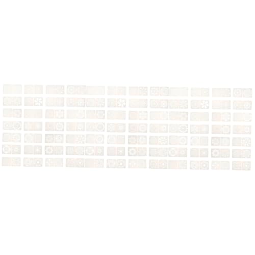 HOMSFOU 3 Sätze Malvorlage Mandala-schablone Schablone Malen Mandala -vorlage Schablonen Ziehen Groß Mandalas Kuchenform Schablonen Zeichnungsvorlage Plastik Weiß 56 Stück * 3 von HOMSFOU