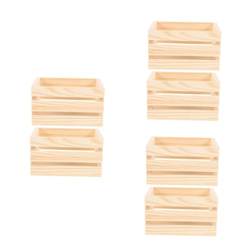 HOMSFOU 3 Sätze Miniatur Holzkisten Aus Holz Für Puppenhaus Dekor Realistische Mini Aufbewahrungskörbe Für Supermarkt Lebensmittel Und Getränke Vielseitige Puppenhaus Zubehör 2 Stück * 3 HOMSFOU 3 Sätze Miniatur Holzkisten Aus Holz Für Puppenhaus Dekor Realistische Mini Aufbewahrungskörbe Für Supermarkt Lebensmittel Und Getränke Vielseitige Puppenhaus Zubehör 2 Stück * 3 von HOMSFOU