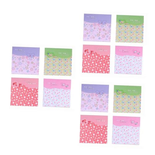 HOMSFOU 3 Sätze Origami Papier Faltpapier Mit Buntem Blumenmuster Diy Bastelprojekte Schulprojekte Und Partydekoration Zufällige Designs Pro Packung 72 Stück * 3 von HOMSFOU