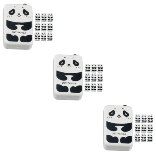 HOMSFOU 3 Sätze Panda Radiergummis Multifunktionale Radierer Für Schreibwaren Kreative Zeichnung Und Spaß Beim Lernen 10 Stück * 3 von HOMSFOU