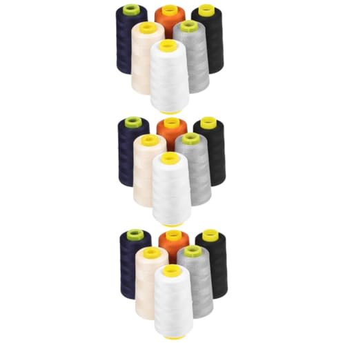 HOMSFOU 3 Sätze Polyesterfaden Näh Stickgarn Quiltgarn Dicker Schwarzer Faden Spulen Nähte Ersatzfäden Stickmaschinenfaden Kegelherstellung Für Stoff 6 Stück * 3 HOMSFOU 3 Sätze Polyesterfaden Näh Stickgarn Quiltgarn Dicker Schwarzer Faden Spulen Nähte Ersatzfäden Stickmaschinenfaden Kegelherstellung Für Stoff 6 Stück * 3 von HOMSFOU
