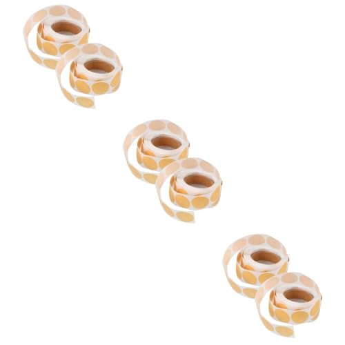 HOMSFOU 3 Sätze Runde Selbstklebende Etiketten Für Diy Große Beschriftungsaufkleber Für Backen Und Lagerung Praktisch Und Vielseitig Einsetzbar 2 Rollen * 3 von HOMSFOU