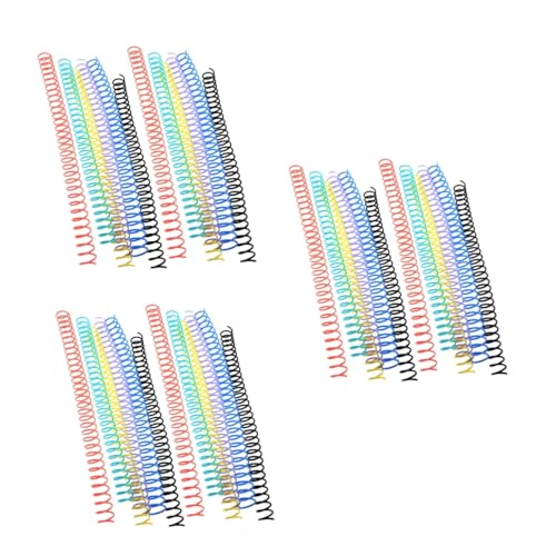 HOMSFOU 3 Sätze Spulenbuch Spiralförmige Binderspule Lose Bindungsspulen Aktenordner Kreise Schlüssel Schneidbare Binderinge Ringe Für Notizbuch Plastik 12 Stücke * 3 von HOMSFOU
