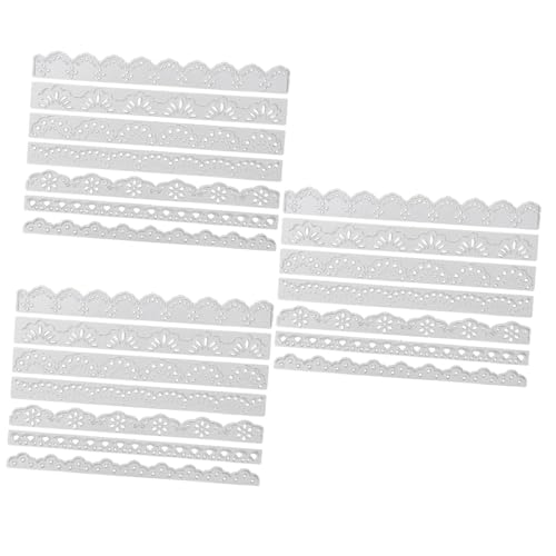 HOMSFOU 3 Sätze Stanzteile Für Die Kartenherstellung Stanzteile Für Scrapbooking Spitzenstanzungen Diy-schablone Aus Kohlenstoffstahl Stanzform Für Handwerk 7 Stück * 3 von HOMSFOU