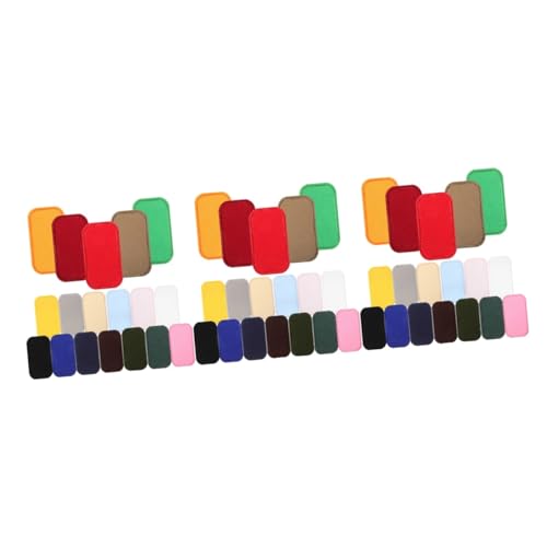 HOMSFOU 3 Sätze Stickereiflecken Nähen Stoffreparaturflicken Der Patch Gestickte Aufnäher Jeansflecken Name Lustig Dekoration Aufnäher Für Kleidung Gestickte Motivapplikation 18 Stücke * 3 von HOMSFOU