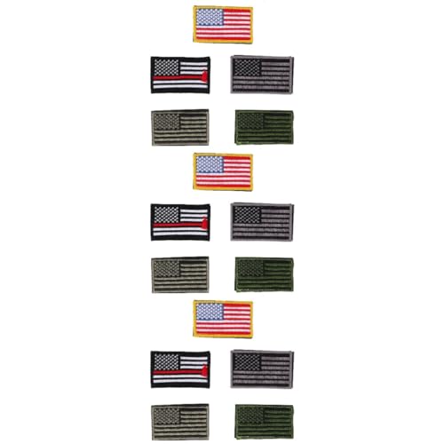 HOMSFOU 3 Sätze Taktische Aufnäher Magische Klett Patches Mit Flaggenstickerei Für Rucksäcke Kleidung Und Hüte Für Diy Projekte Leicht Und Tragbar 5 Stücke * 3 HOMSFOU 3 Sätze Taktische Aufnäher Magische Klett Patches Mit Flaggenstickerei Für Rucksäcke Kleidung Und Hüte Für Diy Projekte Leicht Und Tragbar 5 Stücke * 3 von HOMSFOU