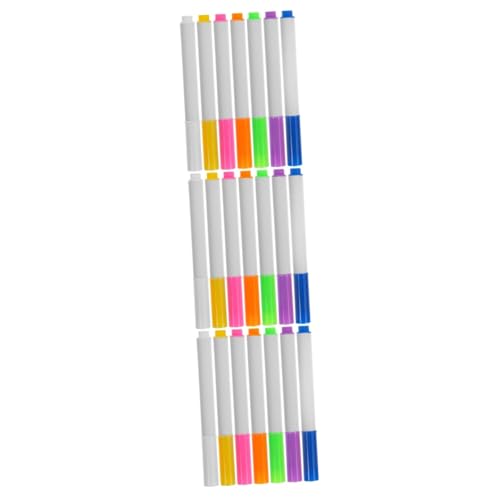 HOMSFOU 3 Sätze Teiliges Abwischbarer Whiteboard Marker Für Wiederverwendbare Leuchtende Malstifte Für Zuhause Schule Und Büro Für Glatte Oberflächen 7 Stück * 3 von HOMSFOU