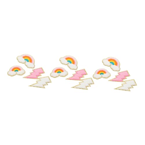 HOMSFOU 3 Sätze Teiliges Aufbügel Patches Regenbogen Diy Applikationen Für Kleidung Einfache Anwendung Für Reparaturen Kreative Gestaltungen 14 Stück * 3 von HOMSFOU
