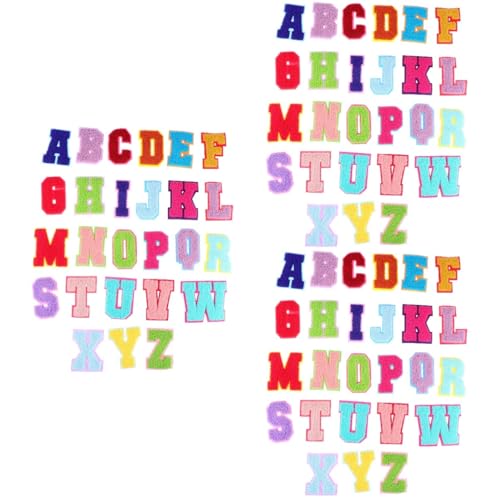 HOMSFOU 3 Sätze Teiliges Buchstaben Applikationsset Bestickte Stoffpatches Für Kleidung Hüte Und Diy Projekte Bunte Kreative Aufnäher Für Gestaltung 26 Stück * 3 HOMSFOU 3 Sätze Teiliges Buchstaben Applikationsset Bestickte Stoffpatches Für Kleidung Hüte Und Diy Projekte Bunte Kreative Aufnäher Für Gestaltung 26 Stück * 3 von HOMSFOU
