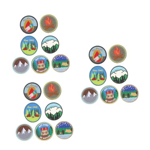 HOMSFOU 3 Sätze Teiliges Cartoon Tier Stickerei Aufnäher Strapazierfähige Diy Applikationen Für Rucksäcke Kleidung Und Textildekoration Vielseitig Zum Aufnähen Und Verzieren 7 Stücke * 3 von HOMSFOU