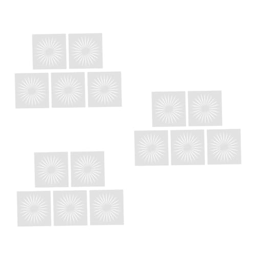 HOMSFOU 3 Sätze Teiliges Diy Sonnenmuster Malvorlagen Hochwertigem Wiederverwendbare Schablonen Für Bastelprojekte Und Wanddekoration 10 Stück * 3 von HOMSFOU