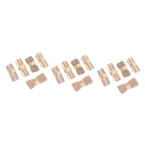 HOMSFOU 3 Sätze Teiliges Diy Spitzenband Jute Für Handarbeiten Hochwertige Bastelmaterialien Für Dekorationen Geschenkverpackungen Und Projekte 5 Stück * 3 von HOMSFOU