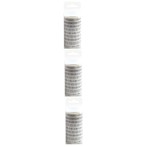 HOMSFOU 3 Sätze Teiliges Diy Washi Tape Dekoratives Klebeband Für Scrapbooking Handwerk Und Journals Hochwertigem Papier Einfach Abziehbar Für Kreative Projekte Geeignet 9 Stück * 3 von HOMSFOU