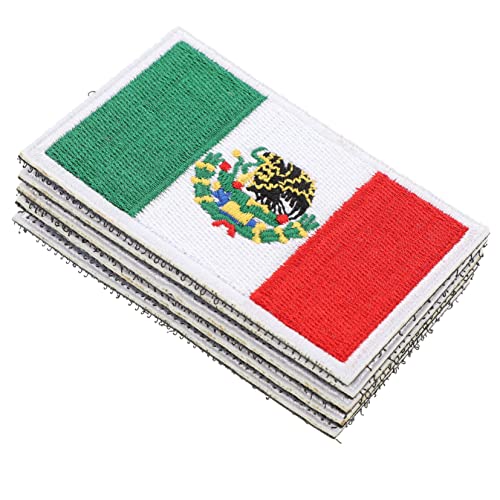 HOMSFOU 3 Sätze Teiliges Gestickte Nationalflaggen Patches Für Kleidung Bügelbare Flaggenaufnäher Für Diy Projekte Geeignet Für Jacken Taschen Und Mehr 5 Stück * 3 von HOMSFOU