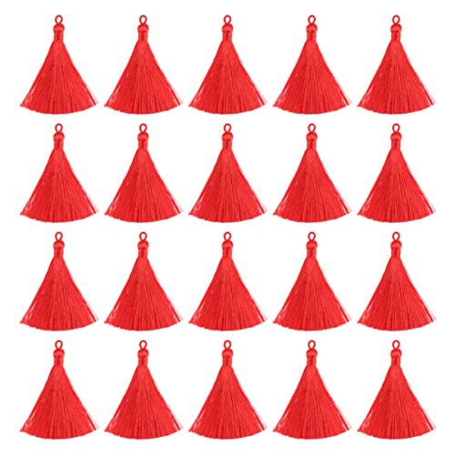 HOMSFOU 3 Sätze Teiliges Imitation Seidenquasten Für Schmuckherstellung Rote Ohrringe Bastelzubehör Für Kreative Projekte Und Diy Dekorationen 30 Stück * 3 HOMSFOU 3 Sätze Teiliges Imitation Seidenquasten Für Schmuckherstellung Rote Ohrringe Bastelzubehör Für Kreative Projekte Und Diy Dekorationen 30 Stück * 3 von HOMSFOU