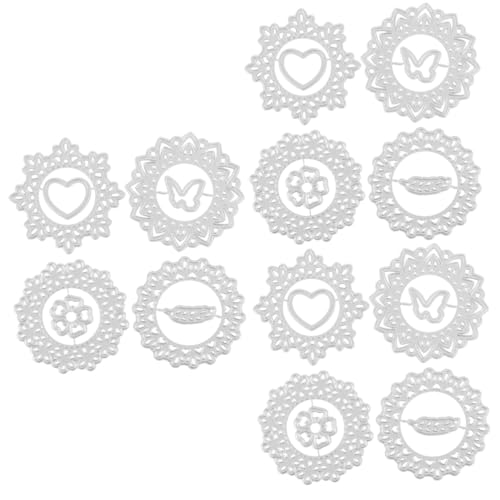 HOMSFOU 3 Sätze Teiliges Metall Stanzschablonen Für Diy Scrapbooking Carbonstahl Schneidform Dekorative Stanzformen Für Karten Alben Und Bastelarbeiten Langlebig Und Vielseitig 4 Stück * 3 von HOMSFOU