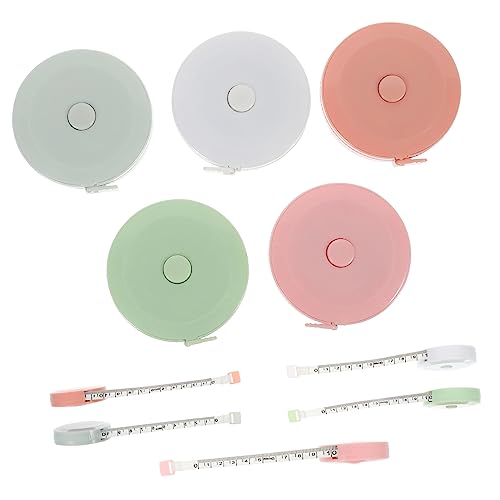 HOMSFOU 3 Sätze Teiliges Mini Maßband Flexiblem Material Einziehbar Für Nähen Und Körpermaße Praktisch Und Tragbar Für Stoffmessungen Blau Grün Weiß Und Hellrosa 5 Stück * 3 HOMSFOU 3 Sätze Teiliges Mini Maßband Flexiblem Material Einziehbar Für Nähen Und Körpermaße Praktisch Und Tragbar Für Stoffmessungen Blau Grün Weiß Und Hellrosa 5 Stück * 3 von HOMSFOU