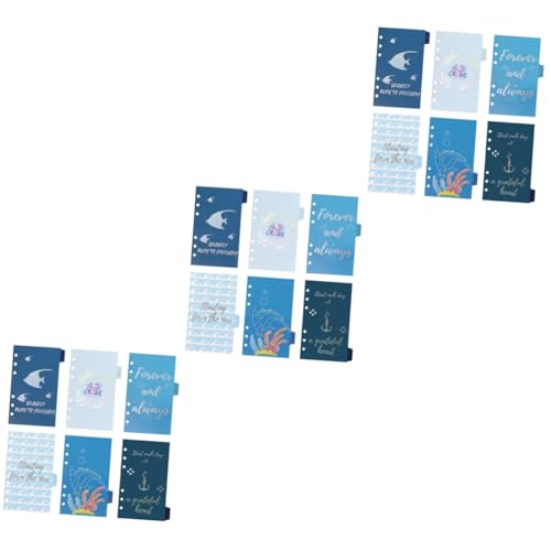 HOMSFOU 3 Sätze Teiliges Nachfüllpapier Trennblätter Im Stil Für Ringbuch Organizer Indexkarten Für Schule Büro Und Zuhause Leicht Zu Handhaben Und Strukturiert 6 Stück * 3 HOMSFOU 3 Sätze Teiliges Nachfüllpapier Trennblätter Im Stil Für Ringbuch Organizer Indexkarten Für Schule Büro Und Zuhause Leicht Zu Handhaben Und Strukturiert 6 Stück * 3 von HOMSFOU