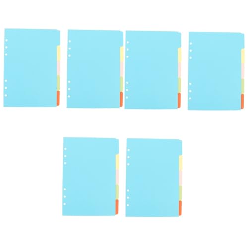 HOMSFOU 3 Sätze Teiliges Register Set Mit Farbigen Trennlaschen Papier Register Für Ringordner Beschreibbare Seitentrenner Für Notizbücher Zur Übersichtlichen Organisation Von 10 Stück * 3 von HOMSFOU