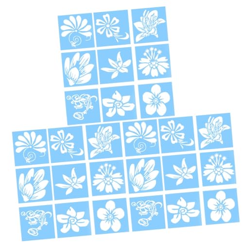 HOMSFOU 3 Sätze Teiliges Schablonen Für Diy Malvorlagen Kreative Gestaltung Für Kuchen Basteln Und Unterricht Wiederverwendbare Muster Für Mädchen Und Jungen 9 Stück * 3 von HOMSFOU
