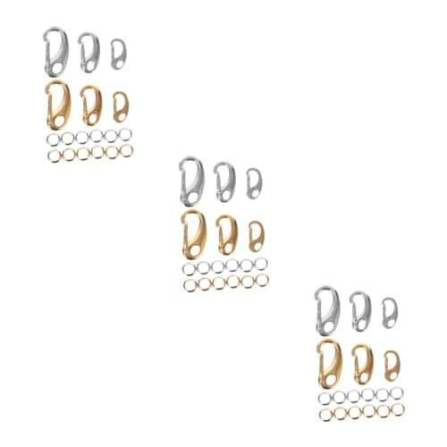 HOMSFOU 3 Sätze Teiliges Set Lobster Clips für Diy Schlüsselanhänger Rostfrei und Langlebig für Kreative Bastelarbeiten und Schmuckherstellung Goldenen und Silbernen Varianten HOMSFOU 3 Sätze Teiliges Set Lobster Clips für Diy Schlüsselanhänger Rostfrei und Langlebig für Kreative Bastelarbeiten und Schmuckherstellung Goldenen und Silbernen Varianten von HOMSFOU