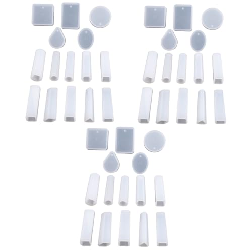 HOMSFOU 3 Sätze Teiliges Set Silikonformen für Schmuck Diy Mold für Anhänger und Ohrringe Flexibel Langlebig Leicht zu Reinigen für Kreative Projekte von HOMSFOU