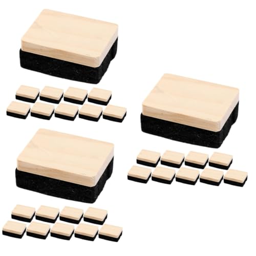 HOMSFOU 3 Sätze Teiliges Tafelradierer Multifunktionale Kleine Schwarze Effektive Für Schule Und Büro Hochwertiges Holz Und Filz Für Lehrerbedarf Und Bürozubehör 10 Stück * 3 HOMSFOU 3 Sätze Teiliges Tafelradierer Multifunktionale Kleine Schwarze Effektive Für Schule Und Büro Hochwertiges Holz Und Filz Für Lehrerbedarf Und Bürozubehör 10 Stück * 3 von HOMSFOU
