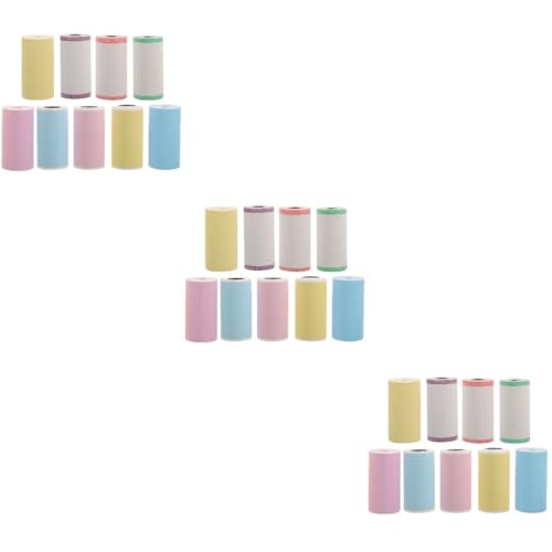 HOMSFOU 3 Sätze Thermische Etiketten Selbstklebend Bunte Aufkleber Für Mini Drucker Robust Und Leicht Abziehbar Für Etikettierung Und Organisation 9 Rollen * 3 HOMSFOU 3 Sätze Thermische Etiketten Selbstklebend Bunte Aufkleber Für Mini Drucker Robust Und Leicht Abziehbar Für Etikettierung Und Organisation 9 Rollen * 3 von HOMSFOU