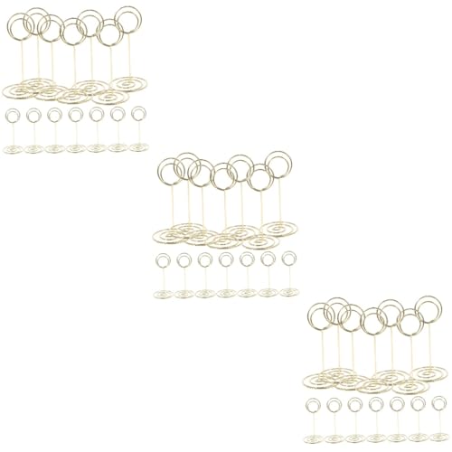 HOMSFOU 3 Sätze Tischkartenhalter Aus Metall Runde Clips Für Preisetiketten Tischnummernhalter Für Hochzeiten Partys Und Einzelhandel Langlebig Und Elegant 20 Stück * 3 HOMSFOU 3 Sätze Tischkartenhalter Aus Metall Runde Clips Für Preisetiketten Tischnummernhalter Für Hochzeiten Partys Und Einzelhandel Langlebig Und Elegant 20 Stück * 3 von HOMSFOU