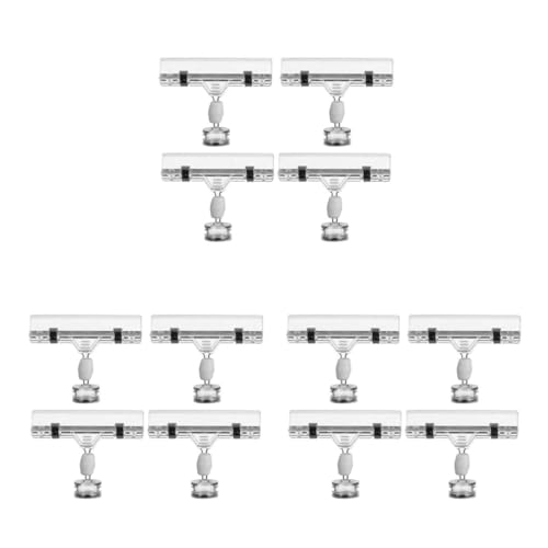 HOMSFOU 3 Sätze Transparente Magnetclips Für Preisschilder Stabiler Preisschildhalter Für Supermärkte Und Einzelhandel Praktische Etikettenständer Für Werbung Und Displays 4 Stück * 3 von HOMSFOU