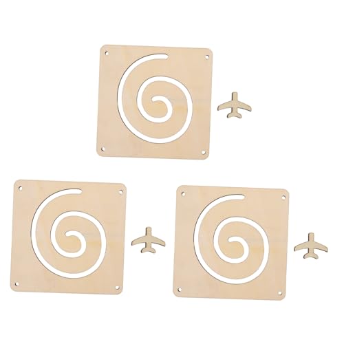 HOMSFOU 3 Sätze Unfinished Wood Slices Diy Teiliges Holzchip Dekorationsset für Kreative Einfach zu Gestalten Bemalen Fördert Fantasie und Handfertigkeit von HOMSFOU