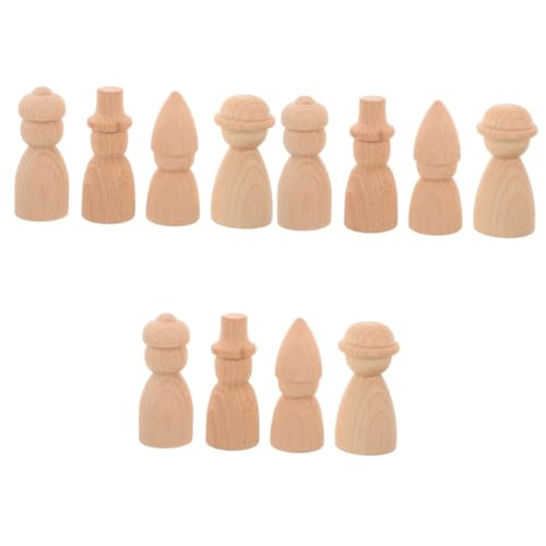HOMSFOU 3 Sätze Unvollendete Holzpuppen Zum Bemalen Diy Holzfiguren Blanko Holzpuppen Für Kinderhandwerk Und Bastelprojekte Tischdeko Für Gestaltung 4 Stück * 3 HOMSFOU 3 Sätze Unvollendete Holzpuppen Zum Bemalen Diy Holzfiguren Blanko Holzpuppen Für Kinderhandwerk Und Bastelprojekte Tischdeko Für Gestaltung 4 Stück * 3 von HOMSFOU