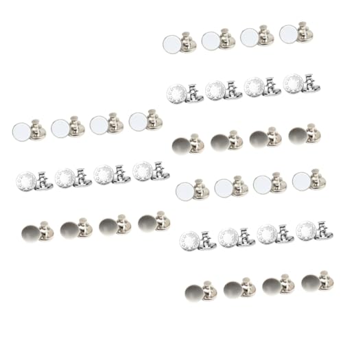 HOMSFOU 3 Sätze Verstellbare Jeansknöpfe Nail Knöpfe Für Hosen Abnehmbare Jeans Buckles Praktische Lösung Zum Taillieren Hochwertiges Metallmaterial 30 Stück * 3 HOMSFOU 3 Sätze Verstellbare Jeansknöpfe Nail Knöpfe Für Hosen Abnehmbare Jeans Buckles Praktische Lösung Zum Taillieren Hochwertiges Metallmaterial 30 Stück * 3 von HOMSFOU