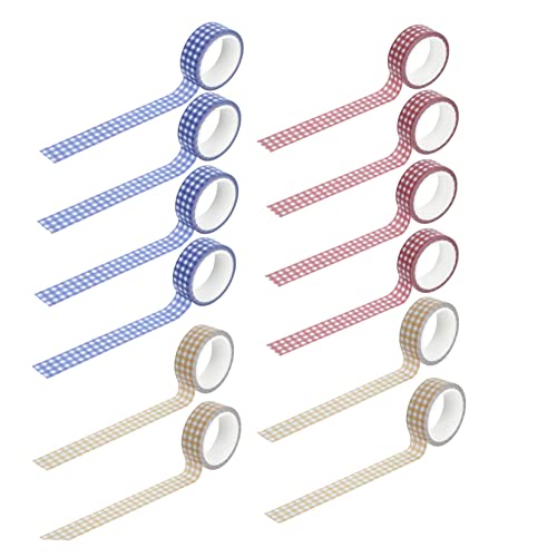 HOMSFOU 3 Sätze Vintage Washi Tape Dekorative Klebebänder Diy Papierbänder Für Journaling Handbuchgestaltung Scrapbooking Einfach Zu Verwenden Und Handreißbar 12 Rollen * 3 von HOMSFOU