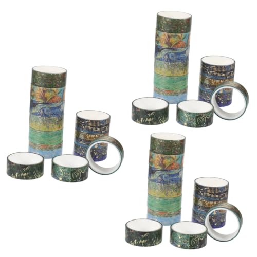 HOMSFOU 3 Sätze Vintage Washi Tape Dekorative Klebebänder Für Scrapbooking Diy Handwerk Journaling Kunstprojekte Einfach Abzuziehen Ohne Rückstände 12 Rollen * 3 HOMSFOU 3 Sätze Vintage Washi Tape Dekorative Klebebänder Für Scrapbooking Diy Handwerk Journaling Kunstprojekte Einfach Abzuziehen Ohne Rückstände 12 Rollen * 3 von HOMSFOU