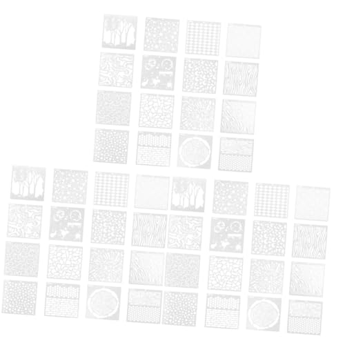 HOMSFOU 3 Sätze Wandkunst Schablonen Wiederverwendbare Kunststoff Malschablonen Für Diy Handwerk Und Wandgestaltung Für Möbel Böden Fliesen Und Stoffe 16 Blätter * 3 HOMSFOU 3 Sätze Wandkunst Schablonen Wiederverwendbare Kunststoff Malschablonen Für Diy Handwerk Und Wandgestaltung Für Möbel Böden Fliesen Und Stoffe 16 Blätter * 3 von HOMSFOU