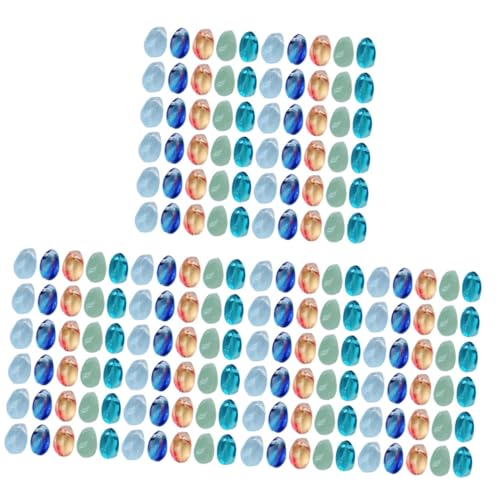 HOMSFOU 3 Sätze Wassertröpfchen Glasperlen Für Schmuckherstellung Diy Armbänder Und Bastelprojekte Zufällig Gemischte Farben Handgefertigte Schmuckzubehörteile 100 Stück * 3 von HOMSFOU