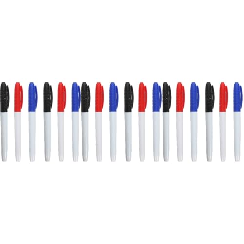 HOMSFOU 3 Sätze Whiteboard Marker Abwischbare Stifte Für Glatte Oberflächen Spitze Für Büro Schule Und Zuhause Wasserbasierte Marker in Blau Schwarz Und Rot 6 Stück * 3 von HOMSFOU