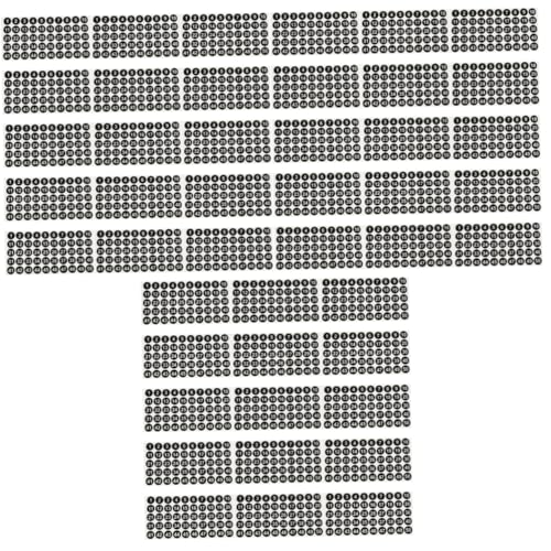 HOMSFOU 3 Sätze Zahlen Tagspapier Digitale Etiketten Groß Klassifizierungsetiketten Zahlenaufkleber Zahlenbezeichnungen Beschichtetes Papier Schwarz 15 Blätter * 3 von HOMSFOU