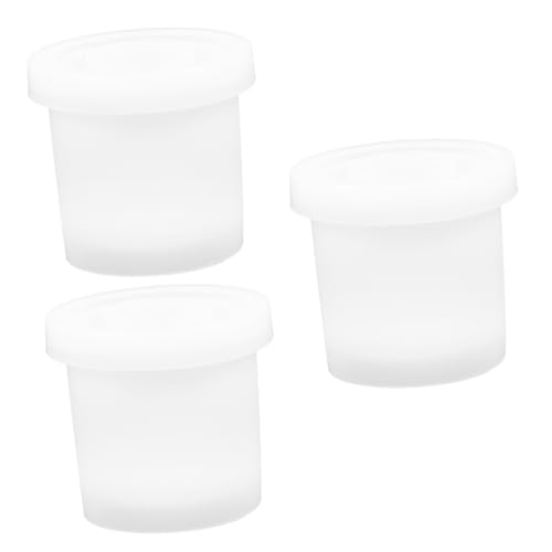 HOMSFOU 3 Sets Blumentopfformen Sukkulenten Pflanzgefäß Vasenformen Kreisförmige Pflanzgefäße DIY Getrocknetes Epoxidharz Für Den Innenbereich Runde Vasenhalter Herstellungsform von HOMSFOU