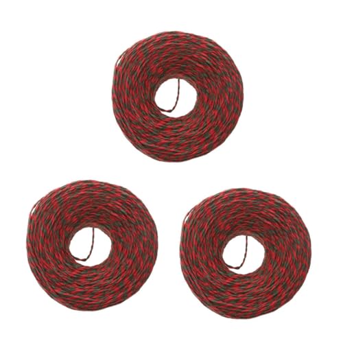 HOMSFOU 3 Stck. DIY Bastelseil seidenband ribbon christmas present christmas decoration geschenkband Seile Urlaub rotes Band Schleife Weihnachten Papierbänder Kordel zum Wickeln Bandschnur HOMSFOU 3 Stck. DIY Bastelseil seidenband ribbon christmas present christmas decoration geschenkband Seile Urlaub rotes Band Schleife Weihnachten Papierbänder Kordel zum Wickeln Bandschnur von HOMSFOU