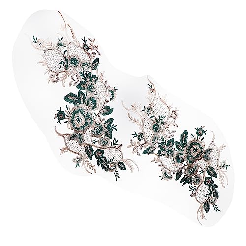HOMSFOU 3 Stck. Grünes Blumenstickerei Applikation Stoffpatch für Diy Kleidung Dekoration für Kleider Qipao Accessoires Handgemacht für Schuhe Hüte Kissen und Mehr HOMSFOU 3 Stck. Grünes Blumenstickerei Applikation Stoffpatch für Diy Kleidung Dekoration für Kleider Qipao Accessoires Handgemacht für Schuhe Hüte Kissen und Mehr von HOMSFOU