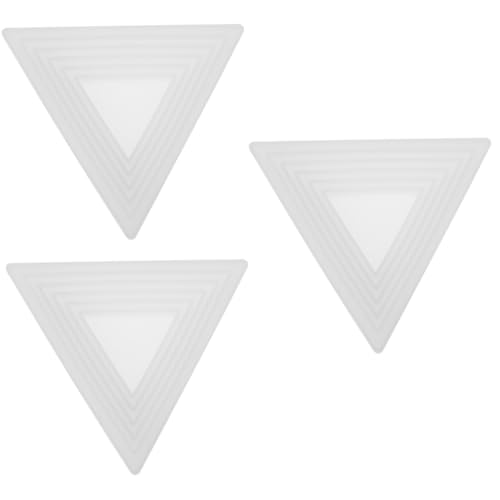 HOMSFOU 3 Stck. Silikonform Backen Am Stiel Herstellung Epoxidharz Dreieckige Schalenform Kristall-epoxy-form Gießform Für Nussschalen Aus Harz Diy - Kieselgel Weiß von HOMSFOU