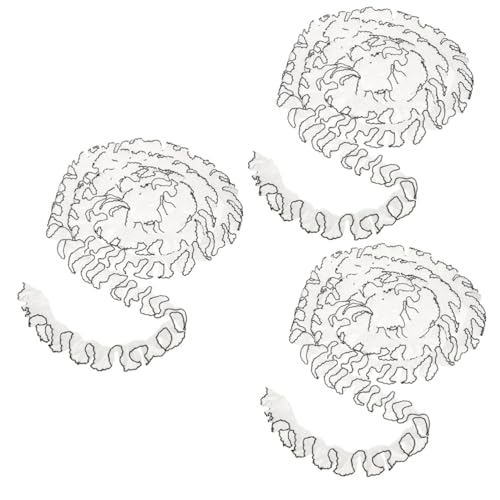 HOMSFOU 3 Stück Dekoratives Spitzenband Vintage Transparentes Rüschenspitzenmaterial für Diy Hochzeitskleider und Bastelarbeiten Lange von HOMSFOU
