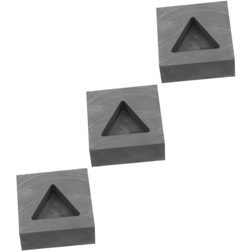 HOMSFOU 3 Stück Graphit Gießform für Dreieckige Schmelzform für Gold Silber und Hitzebeständig für Labor und Schmuckherstellung Langlebiges Design für Einfache Anwendung HOMSFOU 3 Stück Graphit Gießform für Dreieckige Schmelzform für Gold Silber und Hitzebeständig für Labor und Schmuckherstellung Langlebiges Design für Einfache Anwendung von HOMSFOU